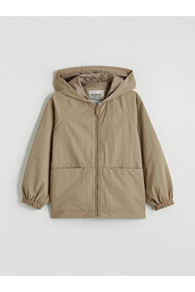 LC Waikiki Green Hooded Girls' Coat (S6)