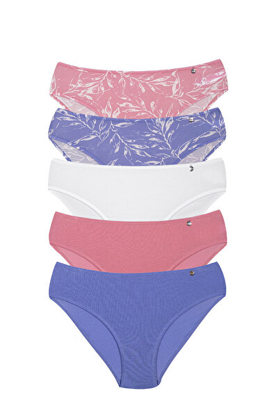 Kom Women'S, Modal-Cotton, Comfortable, Colorful 5-Piece Panties (with Socks ...