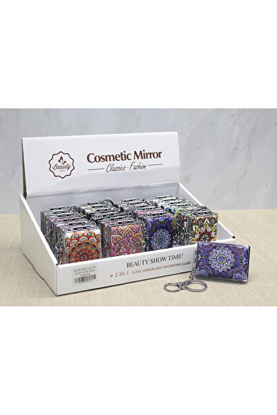 MEVAFA سلسلة مفاتيح مرآة اليد الحجرية