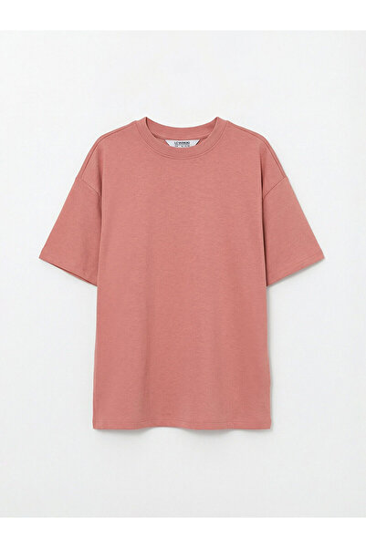 LC Waikiki Pink Girls' Short Sleeve Soft Touch T-Shirt and Leggings
