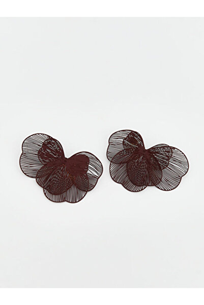 LC Waikiki Rmz Gi̇yi̇m Farkiyla Women's Earrings with Flower Figures