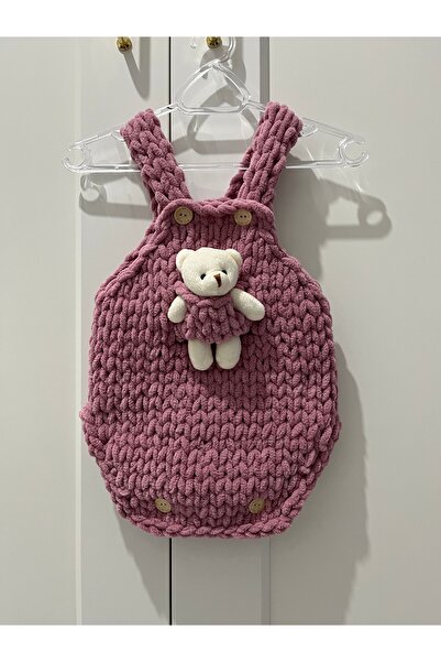 Puffy Ayıcıklı Salopet 0-6 Ay Uyumlu