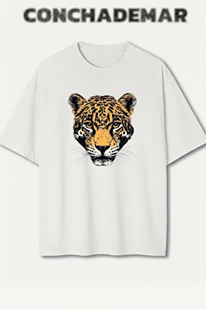 Vordevia Tiger Printed Premium Oversize Cotton T-Shirt