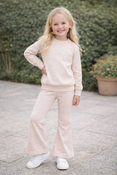 krm kerem bebe Set moale și elastic pentru fete, cu detalii din piatră