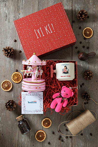 Hedizu Hamile Anne Adayı Hediye Kutusu Pembe - S133 - Anneler Günü Hediyesi V...