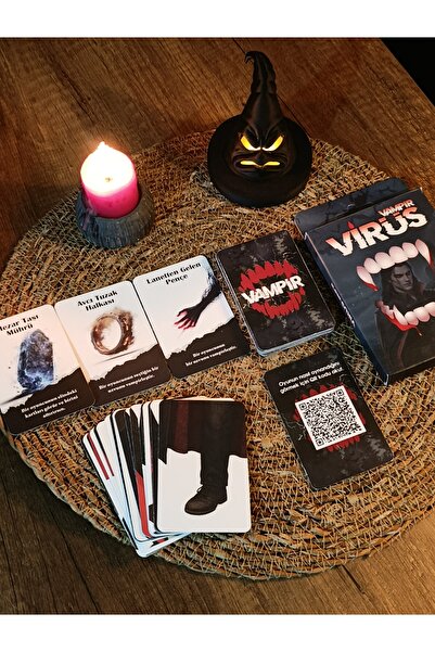 Paganca Virus Vampire Strategy Game Cards - 50 Cards with Pouch Gift
