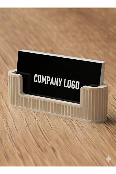 aysanova Modern and Stylish Office Type Business Card Holder - Desktop Stand