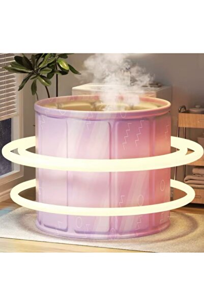 ELFKUT Katlanabilir Portatif Yetişkin Küvet / Banyo Havuzu | PVC | 80 cm Çap ...