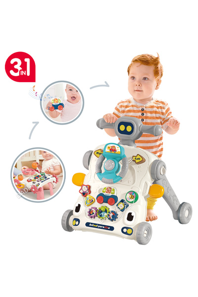 Generic Multifunctional Push Car Toddler Activity Baby Walkers 3 IN 1
