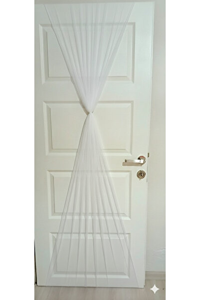 Mutlu Başlangıçlar Arkası Lastikli Pratik Kapı Süsleme Tülü