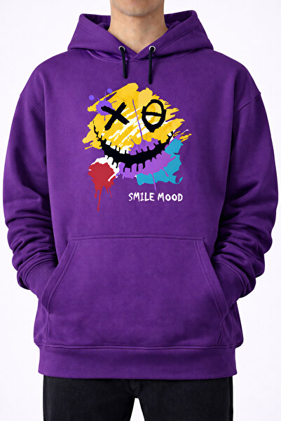 Infire clothing Unisex Oversize 100% Cotton Printed Hooded Sweatshirt