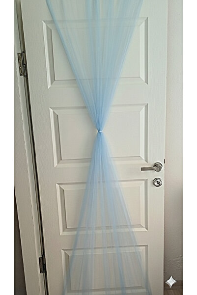 Mutlu Başlangıçlar Arkası Lastikli Pratik Kapı Süsleme Tülü