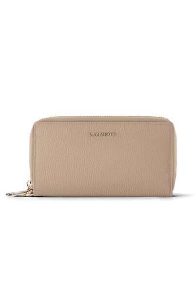 Lazarotti Bologna Leather XL Double Zip-Around Geldbörse RFID Leder 20 cm