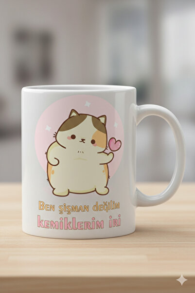 Eshimo "Kemiklerim İri" Motto Design Porcelain Mug