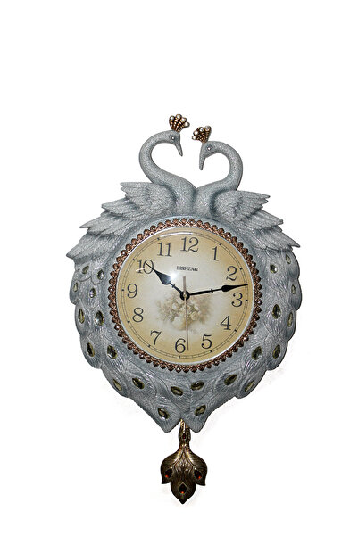 MEVAFA Wall Hanging Peacock Clock