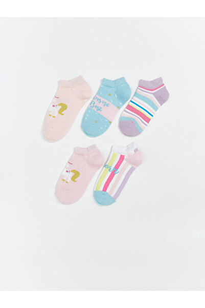 LC Waikiki RMZ Clothing Difference Момичешки чорапи с шарки, пакет от 5 броя
