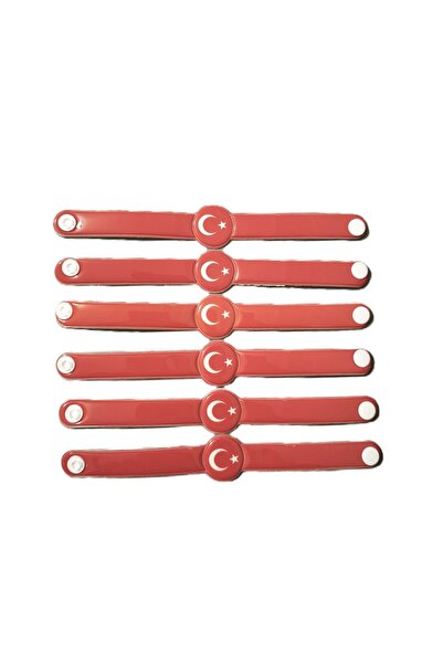 şahane parti 6 أساور بتصميم العلم التركي