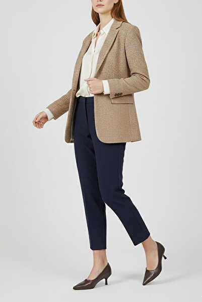 TrendyAnka Women's Bitter Brown 4 cm Low Short Heeled Pointed Toe Brown Styli...