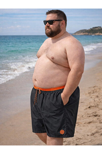BERNEO Ανδρικό σορτς κολύμβησης Super Battal με ελαστική μέση και διπλές τσέπες
