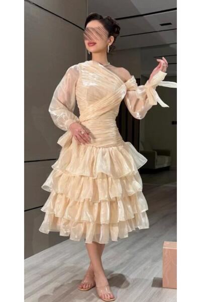 HIYOMI FASHIN Hams Champagne Dress