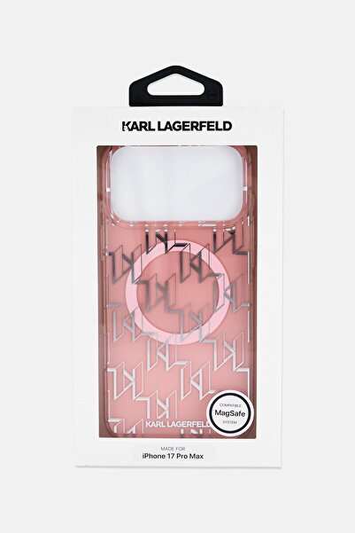 Karl Lagerfeld iPhone 17 Pro Max Compatible MagSafe Mobile Case, Pink