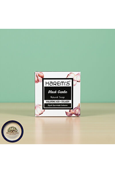 HAREM'S Black Sarmısak Natural Soap 120Gr (Contains Hyaluronic Acid & Collagen)