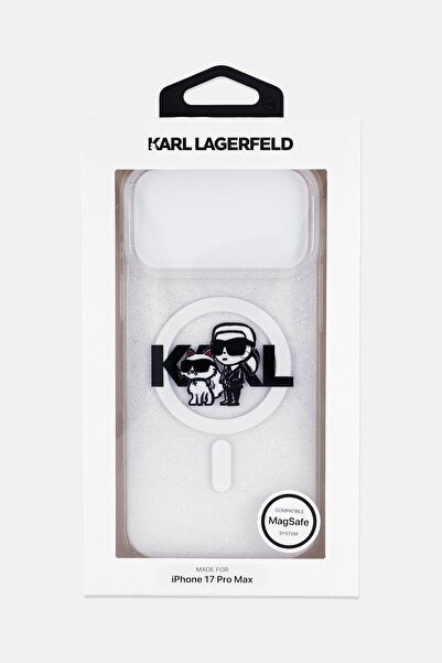 Karl Lagerfeld iPhone 17 Pro Max MagSafe IML Glitter Case With Karl And Choup...