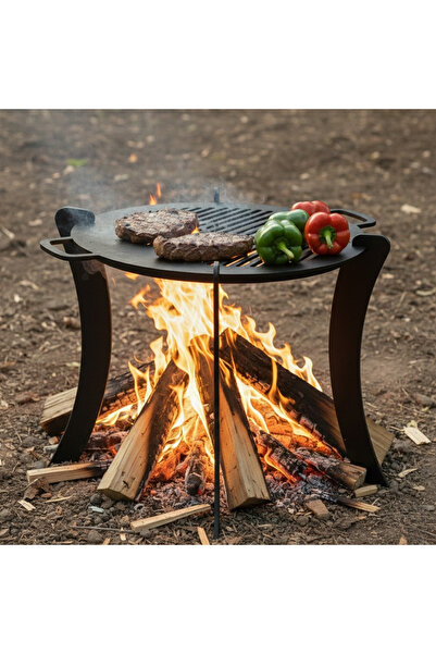 SUMUAS Metal Kamp Ocağı & Mangal | Outdoor Metal Kamp Mangalı | Taşınabilir D...