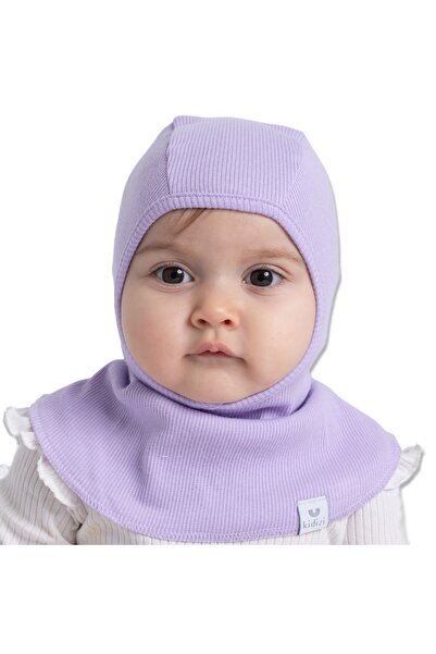 Kidizi Cagula copii reglabila din bumbac certificat, light purple 1.5-5 ani