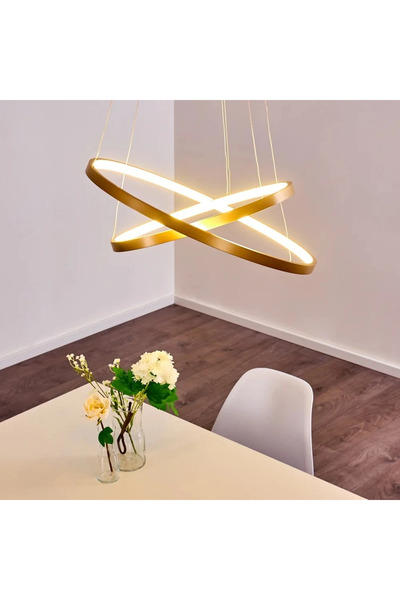 HAMER نجف مودرن ذهبي لون الانارة اصفر400*600 42 واط