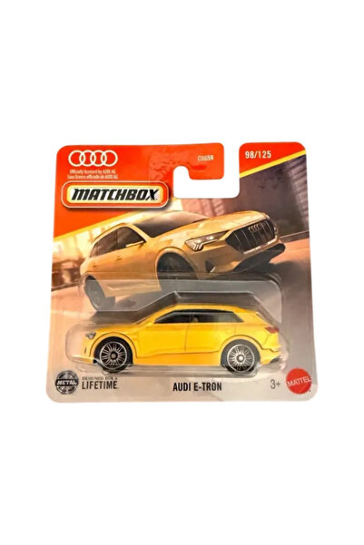 Matchbox Audi E-Tron Car, Yellow, Scale 1:64