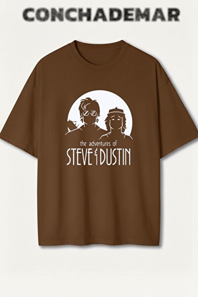 Vordevia Stranger Things Στιβ και Ντάστιν Μπλουζάκι από βαμβάκι υψηλής ποιότη...