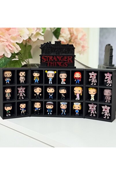 rabiskoile3d Stranger Things 24’lü Mini Figür ve Özel Tasarım Stand Seti