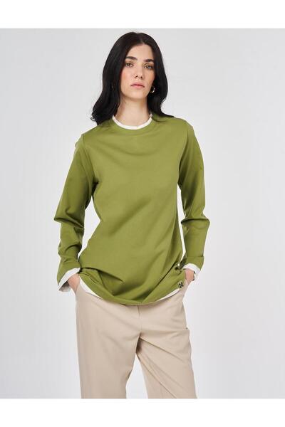 KYR Garnili Combed Cotton Sweatshirt Matcha Green
