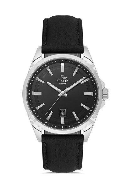 Platin Pierre Hds-Pl-1230Gb-J2 Leather Cord Calendar Men's Wristwatch