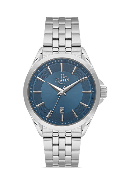 Platin Pierre Hds-pl-1303ga-a3 men's steel band calendar watch