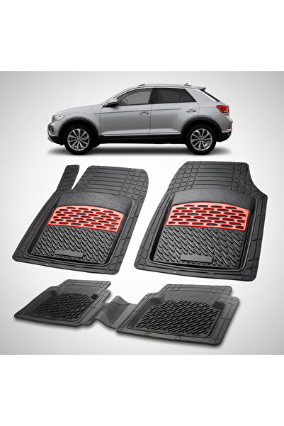 TEAMCAR Covorașe auto tip tavă compatibile cu Volkswagen T-Roc I (2017-2021) ...