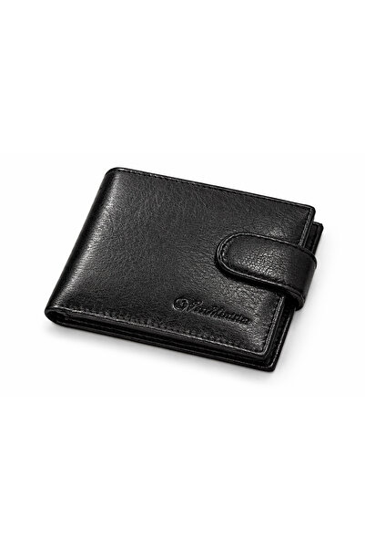 West minister 100% Men’s Genuine Leather Wallet with Button Closure | Multi-C...