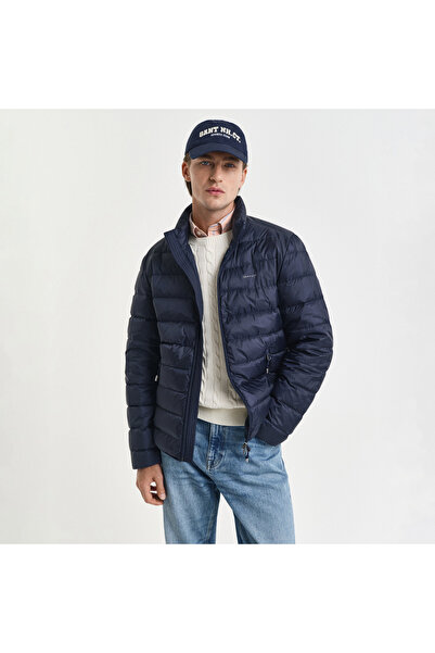 Gant Erkek Lacivert Regular Fit Dik Yaka Kaz Tüyü Mont