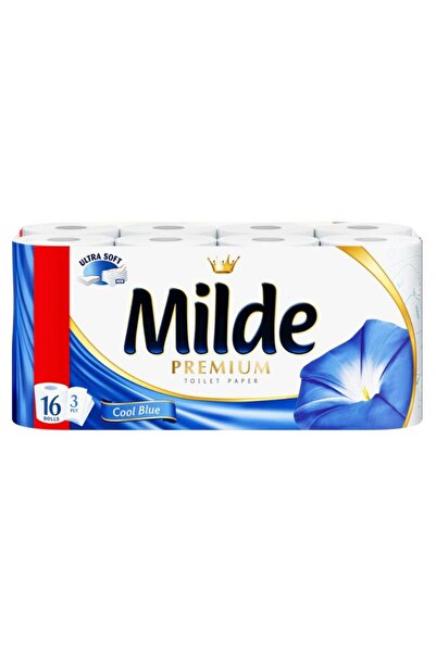 Milde Set 2 x 16 Role Hartie Igienica Premium Cool Blue, 3 Straturi