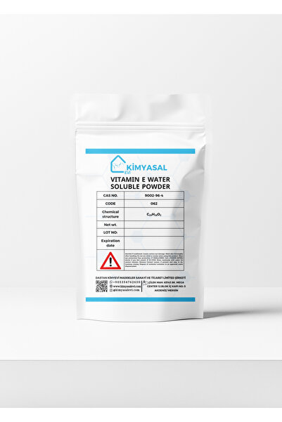 KİMYASAL EVİ E VİTAMİNİ SU BAZLI- VITAMIN E WATER SOLUBLE POWDER 100 GR HAMMADDE