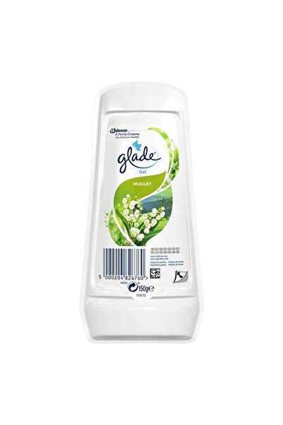 Glade Set of 4 x Muguet Solid Gel Room Air Freshener, Lily of the Valley, 150 g