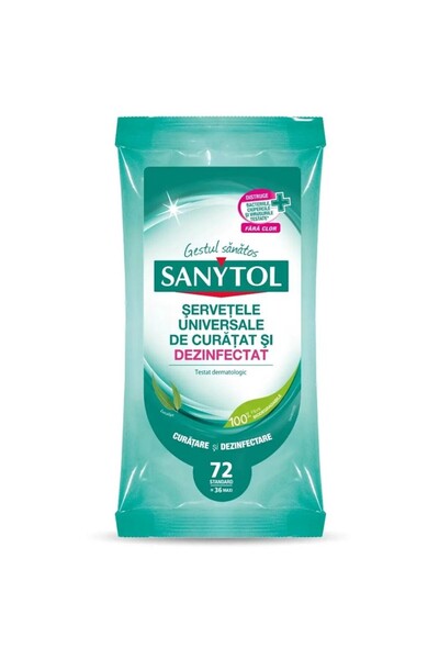 Sanytol Set 3 x Servetele Umede Dezinfectante Multisuprafete