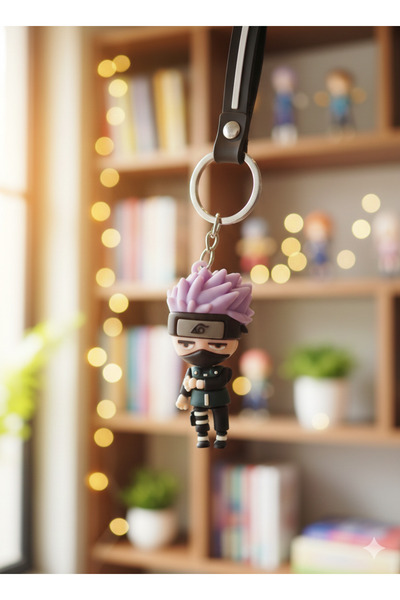 İstasyon store Kakashi Hatake Chibi Figür Anahtarlık - Anime Severler İçin He...