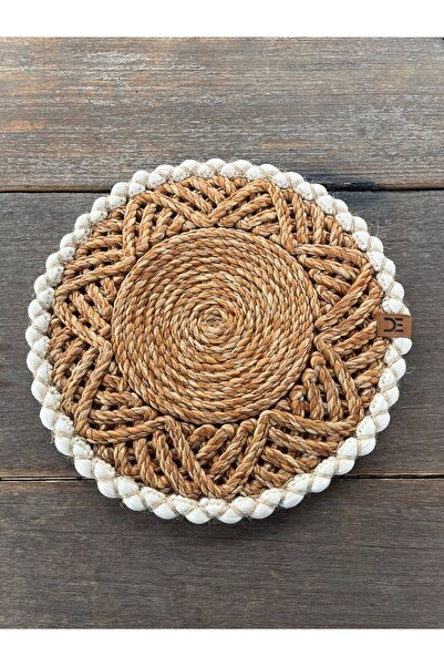 home inn Jute Rope Supla 33 cm Hand Knitted Wicker American Service Boho Design