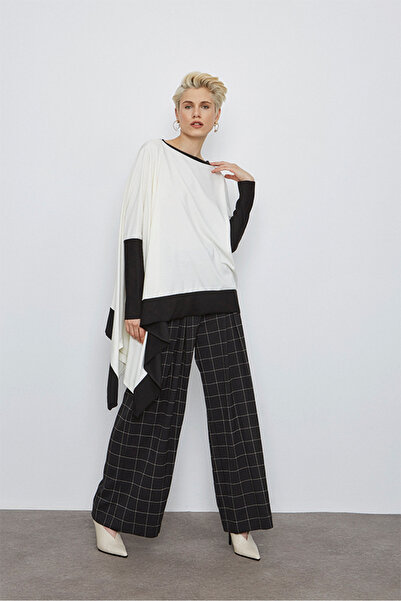 VERDA Tunica tricotată cu croială asimetrică