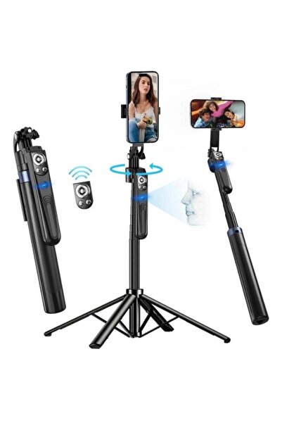 Generic Bluetooth Selfie Stick & Tripod with AI Face Tracking, 360° Auto Rota...