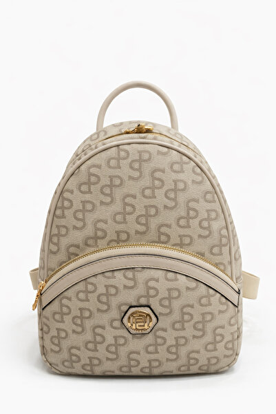 louisiana polo Silver Polo Women's Backpack Monogram Stone-Bone 945