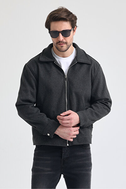 Renvo butik Men's Comfortable Fit Kaşe Premium Jacket