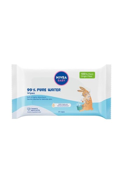 Nivea Baby Set 4 x 57 Aqua Water Baby Wet Wipes